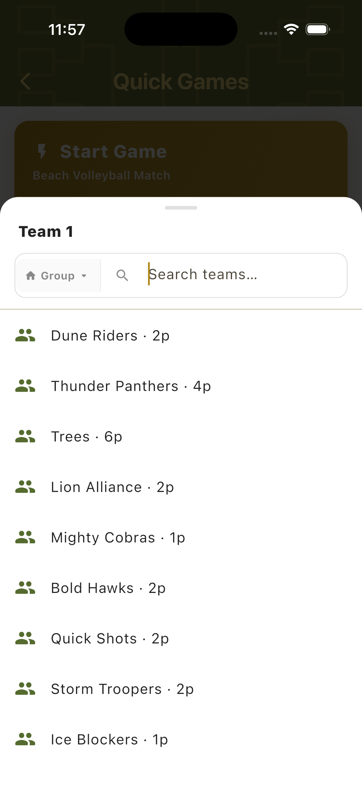 Import team from database